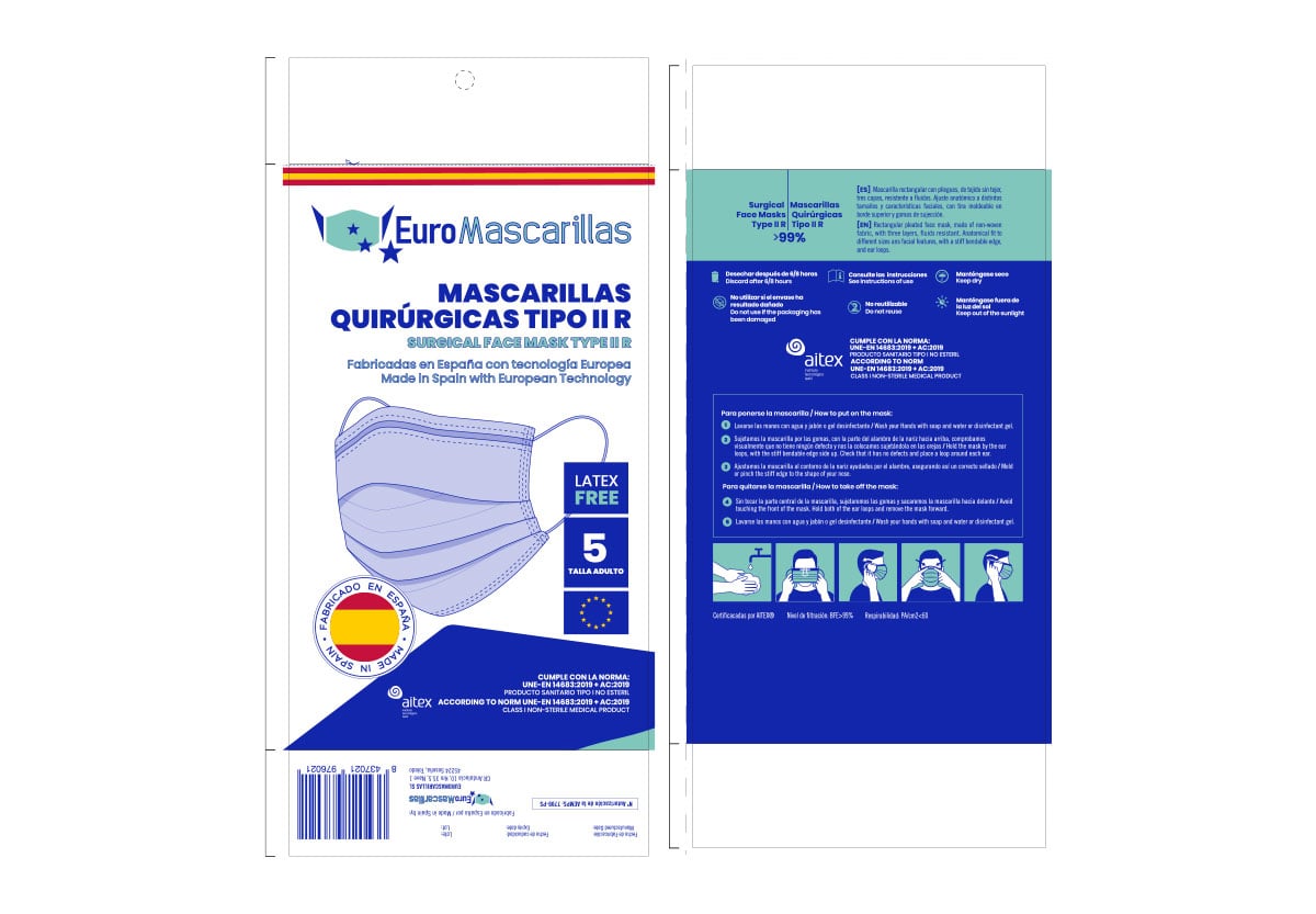 Terminamos el dise&ntilde;o de las nuevas bolsas de mascarillas quirurgicas de EUROMASCARILLAS